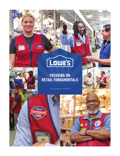 Miniature Lowe's Companies Rapport annuel 2018