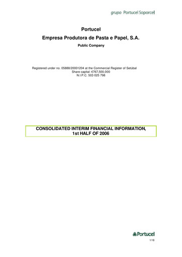 Thumbnail The Navigator Company
 Half-year Report 2006-h1