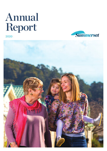 Miniature Summerset Holdings
 Rapport annuel 2020