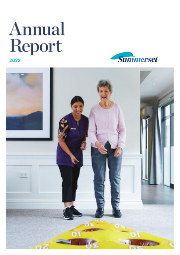 Miniature Summerset Holdings
 Rapport annuel 2022