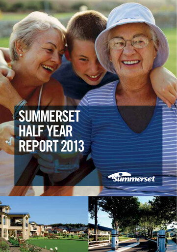 Thumbnail Summerset Holdings
 Half-year Report 2013-h1