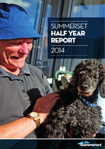 Thumbnail Summerset Holdings
 Half-year Report 2014-h1