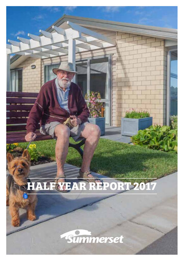 Thumbnail Summerset Holdings
 Half-year Report 2017-h1