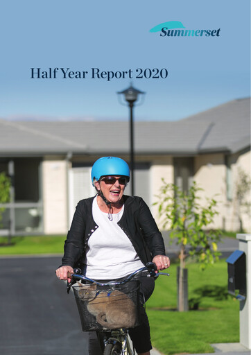 Thumbnail Summerset Holdings
 Half-year Report 2020-h1
