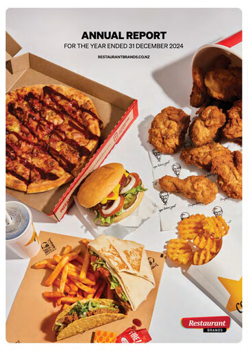 Thumbnail Restaurant Brands New Zealand Annual Report 2024