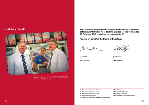 Thumbnail Restaurant Brands New Zealand Financial Statement 2010