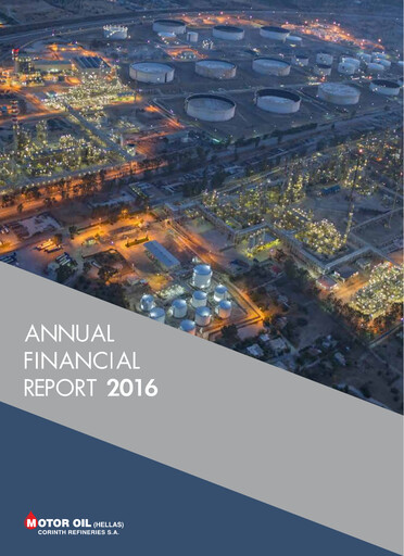 Thumbnail Motor Oil (Hellas) Corinth Refineries Financial Statement 2016