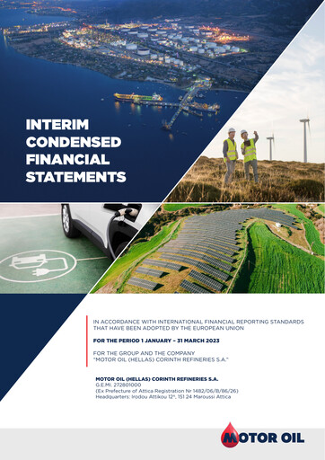 Thumbnail Motor Oil (Hellas) Corinth Refineries Quarterly Report 2023-q1