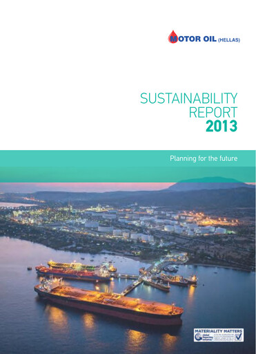 Miniature Motor Oil (Hellas) Corinth Refineries Rapport de durabilité 2013