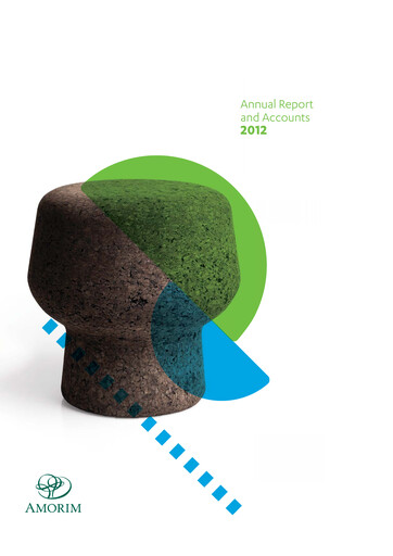Miniature Corticeira Amorim Rapport annuel 2012