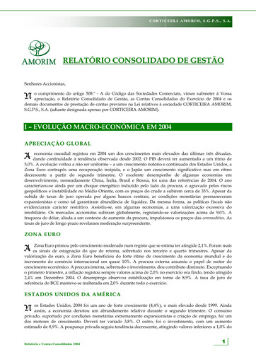 Miniature Corticeira Amorim Rapport annuel 2004