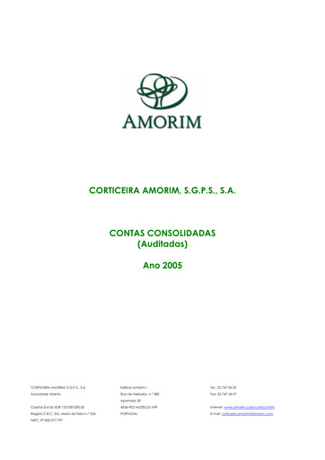 Vorschaubild Corticeira Amorim Finanzmitteilung 2005