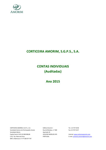 Vorschaubild Corticeira Amorim Finanzmitteilung 2015