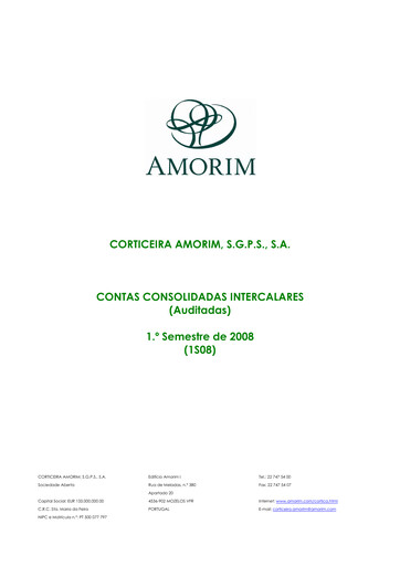Thumbnail Corticeira Amorim Half-year Report 2008-h1