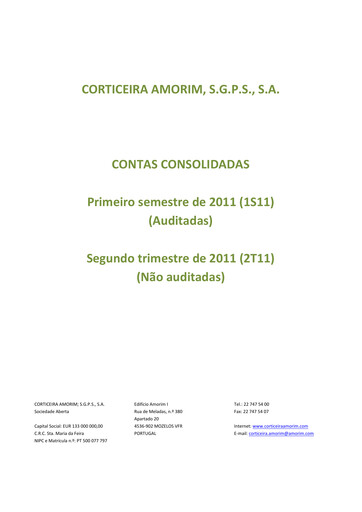 Thumbnail Corticeira Amorim Half-year Report 2011-h1