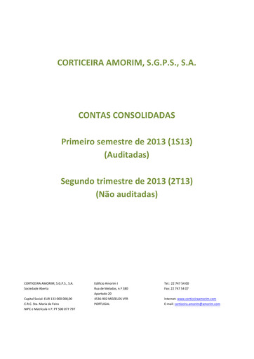 Thumbnail Corticeira Amorim Half-year Report 2013-h1