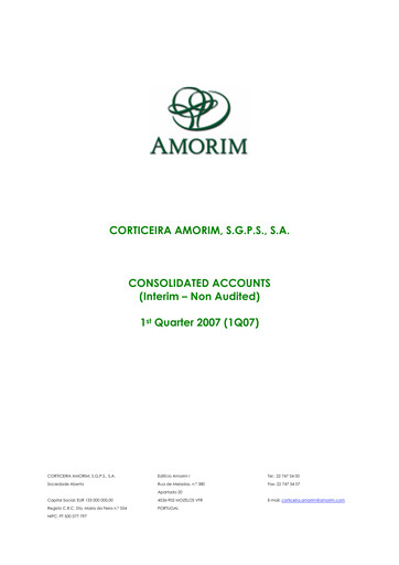 Thumbnail Corticeira Amorim Quarterly Report 2007-q1