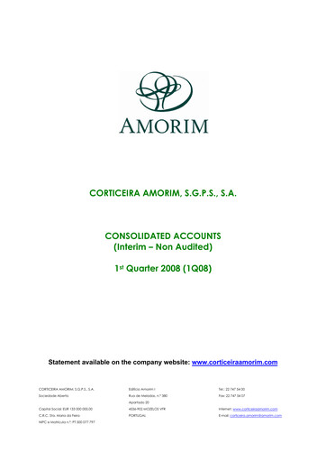 Thumbnail Corticeira Amorim Quarterly Report 2008-q1