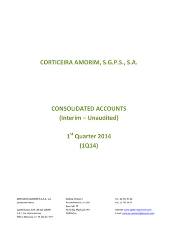 Thumbnail Corticeira Amorim Quarterly Report 2014-q1