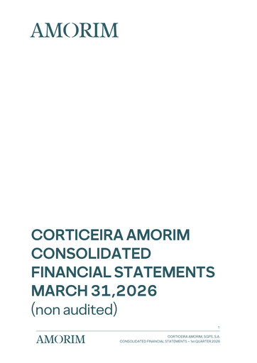 Vorschaubild Corticeira Amorim Quartalsbericht 2026-q1