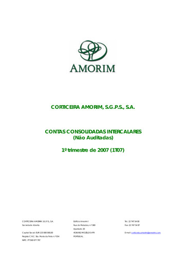 Thumbnail Corticeira Amorim Quarterly Report 2007-q1