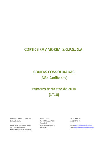 Thumbnail Corticeira Amorim Quarterly Report 2010-q1