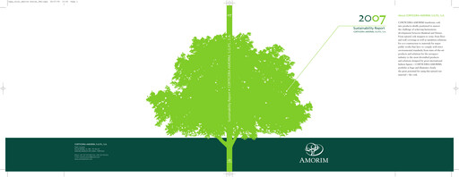 Miniature Corticeira Amorim Rapport de durabilité 2007