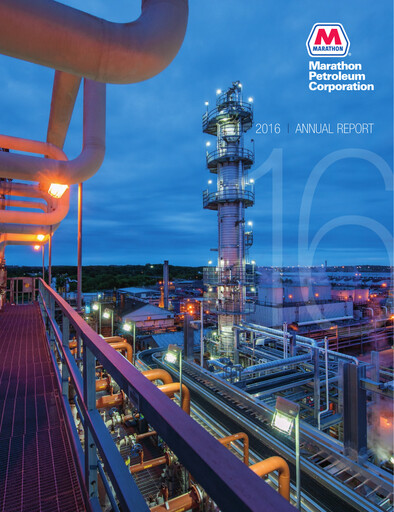 Thumbnail Marathon Petroleum Annual Report 2016