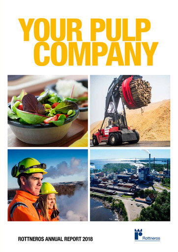Thumbnail Rottneros Annual Report 2018