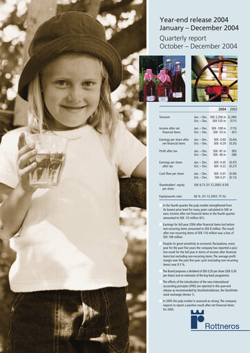 Thumbnail Rottneros Financial Statement 2004