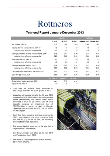 Thumbnail Rottneros Financial Statement 2013