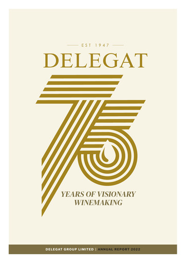 Thumbnail Delegat Annual Report 2022
