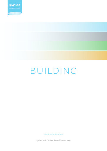 Thumbnail Synlait Milk Annual Report 2014