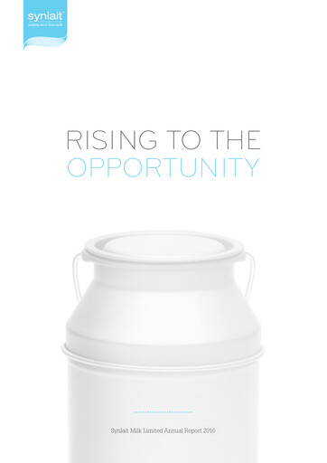 Thumbnail Synlait Milk Annual Report 2016