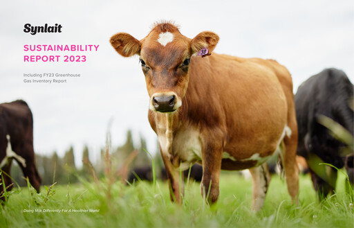 Thumbnail Synlait Milk Sustainability Report 2023