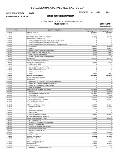 Thumbnail Grupo Simec Quarterly Report 2014-q1