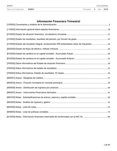 Thumbnail Grupo Simec Quarterly Report 2016-q3