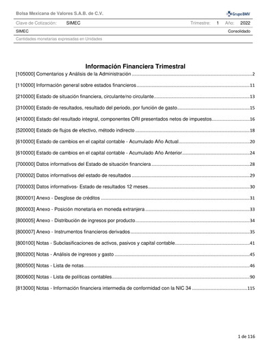 Thumbnail Grupo Simec Quarterly Report 2022-q1