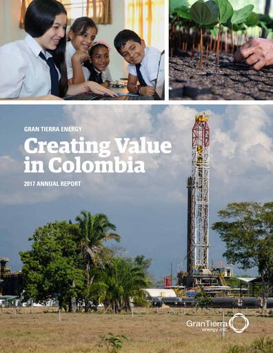 Thumbnail Gran Tierra Energy Annual Report 2017
