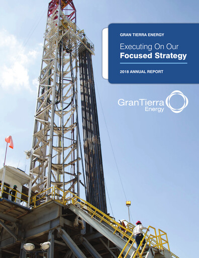 Thumbnail Gran Tierra Energy Annual Report 2018