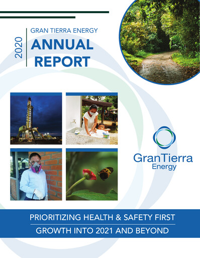 Thumbnail Gran Tierra Energy Annual Report 2020