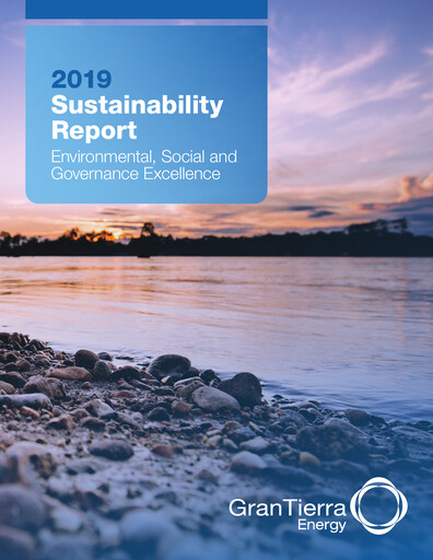 Thumbnail Gran Tierra Energy Sustainability Report 2019