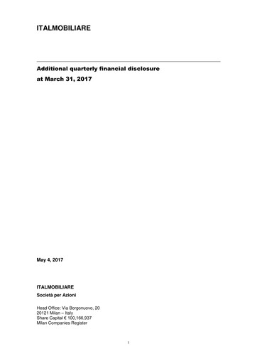 Vorschaubild Italmobiliare Quartalsbericht 2017-q1