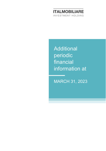 Vorschaubild Italmobiliare Quartalsbericht 2023-q1