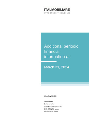 Vorschaubild Italmobiliare Quartalsbericht 2024-q1