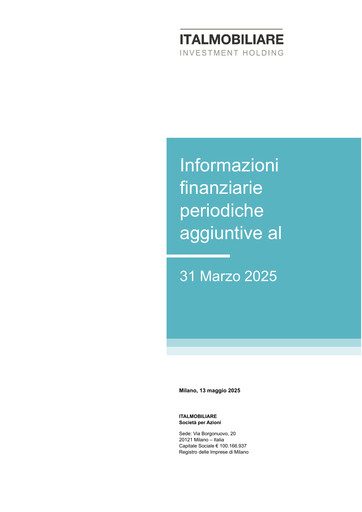 Thumbnail Italmobiliare Quarterly Report 2025-q1