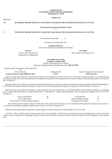 Thumbnail Globalstar
 Quarterly Report 2024-q1