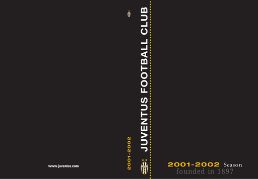 Miniature Juventus Turin
 Rapport annuel 2001-2002