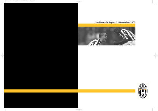 Thumbnail Juventus Turin
 Half-year Report 2005-2006