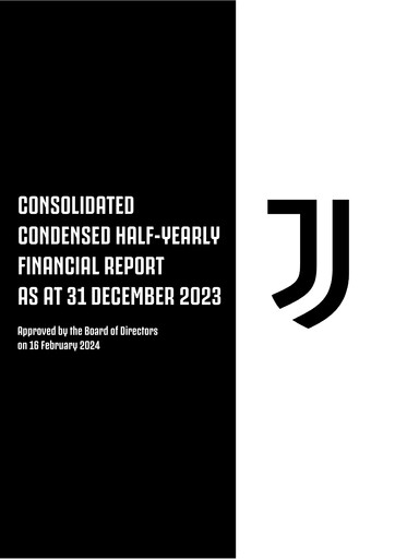 Thumbnail Juventus Turin
 Half-year Report 2023-2024